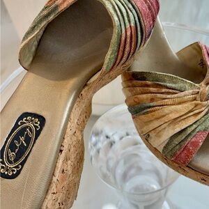 Bebe Women's Colorful Wedge Sandals